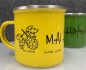 Preview: "MAI Haferl" limited Edition *yellow*Emailletasse 12oz mit Silberrand