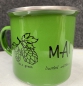 Preview: "MAI Haferl" limited Edition *green*Emailletasse 12oz mit Silberrand
