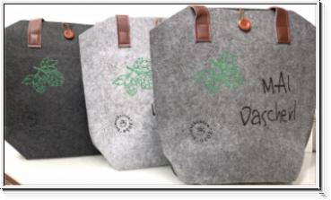 "MAI Dascherl“ Damenhandtasche aus Filz *light grey