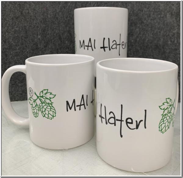 "MAI Haferl"-Style Keramiktasse mit Name 11oz